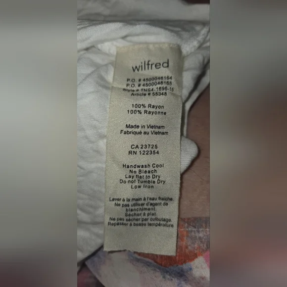 Wilfred White Ruffle Hem Tank Top - Picture 4 of 4